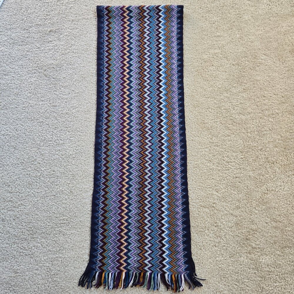 Missoni Zig Zag Scarf wool blend - Picture 6 of 7